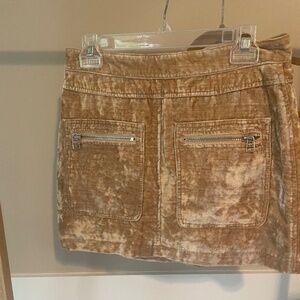 Free people velvet skirt